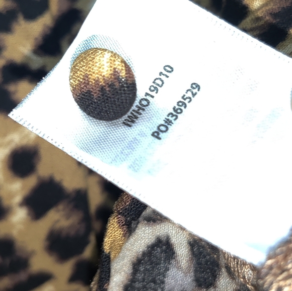 Idyllwind Miranda Lambert Leopard Animal Print Long Sleeve Lace Up Mini Dress - Picture 9 of 16